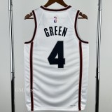 24-25 ROCKETS GREEN #4 White City Edition Top Quality Hot Pressing NBA Jersey