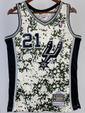 2013-14 SA Spurs DUNCAN #21 Green CamouflageTop Quality Hot Pressing NBA Jersey (迷彩）