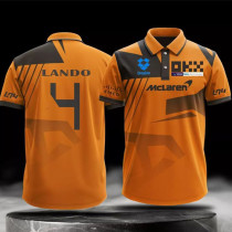 2024 McLaren LANDO#4 Polo Yellow Racing Suit (有领)