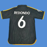 2000-2001 RMA Away Black Retro Soccer Jersey