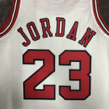 1998 BULLS JORDAN #23 White Retro Top Quality Hot Pressing NBA Jersey