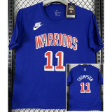 T229 WARRIORS THOMPSON #11 Blue High Quality Casual T-Shirt