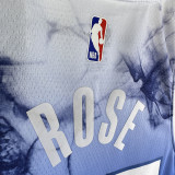 23-24 Timberwolves ROSE #25 Blue City Edition Top Quality Hot Pressing NBA Jersey