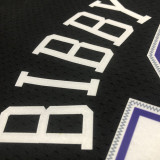2001 Kings BIBBY #10 Black Retro Top Quality Hot Pressing NBA Jersey