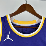 Lakers DONCIC #77 Blue Top Quality Hot Pressing NBA Jersey (Trapeze Edition) 飞人版