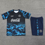 24-25 Napoli Black Blue Training Short Suit