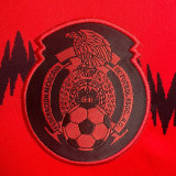 2014 Mexico Red Retro Soccer Jersey