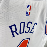 2018-19 KNICKS ROSE #4 White Top Quality Hot Pressing NBA Jersey
