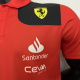2023 F1 Ferrari Polo Red Racing Suit(有领)