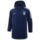 24-25 Italy Royal Blue Hooded Windbreaker Fabric Cotton Coat #G223
