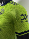 24-25 Man Utd Green Special Edition Player Version Training shirts *三叶草翻领