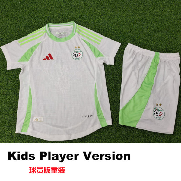 24-25 Algeria Home Kids Player Version Soccer Jersey (球员童装)