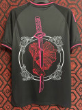 24-25 Japan Black Special Edition Fans Training Shirts *武士刀