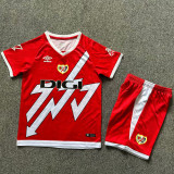 24-25 Rayo Vallecano Away Kids Soccer Jersey