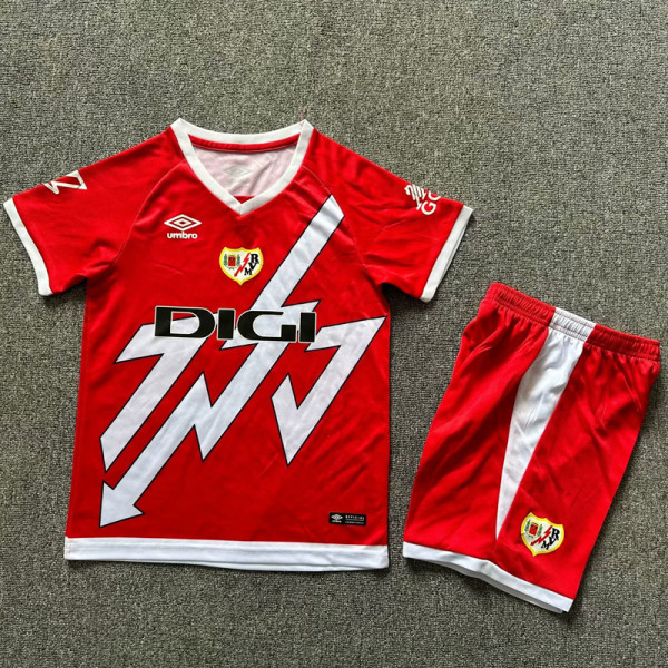 24-25 Rayo Vallecano Away Kids Soccer Jersey