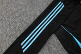 24-25 Argentina Black Hoodie Half Pull Tracksuit #F593半拉连帽