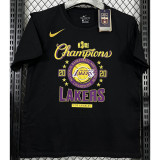 T214 Lakers Black High Quality Casual T-Shirt