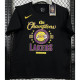 T214 Lakers Black High Quality Casual T-Shirt