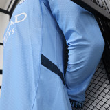 24-25 Man City Home Long Sleeve Player Version Soccer Jersey (长袖球员)