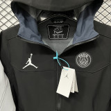 24-25 PSG Jordan Black Outdoor Jackets #RK901冲锋衣
