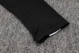 24-25 NK Black Half Pull Tracksuit #05(半拉链)(白色领)