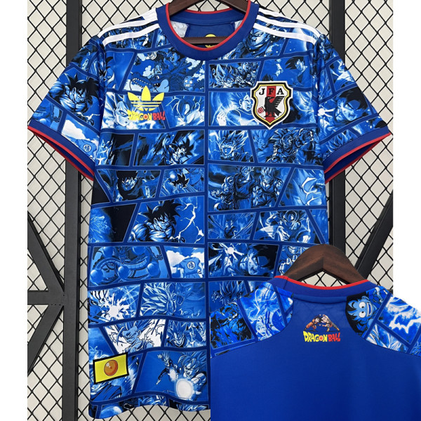 24-25 Japan Anime Edition Blue Fans Soccer Jersey 龙珠联名