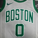 CELTICS TATUM #0 Gray Top Quality Hot Pressing NBA Jersey