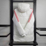 23-24 Sao Paulo FC White Hooded Cotton Coat Red Edge (红色边) 棉衣