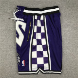 Kings Purple City Edition Top Quality NBA Pocket Pants #国王队