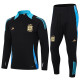 24-25 Argentina Black Half Pull Tracksuit (半拉链)
