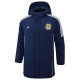 24-25 Argentina Royal Blue Hooded Windbreaker Fabric Cotton Coat #G185(金标)