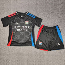 24-25 Lyon Away Kids Soccer Jersey