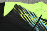 2024 JOM Black Green Half Pull Tracksuit #810(半拉链)