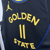 24-25 WARRIORS THOMPSON #11 Black Top Quality Hot Pressing NBA Jersey (Trapeze Edition) 飞人版