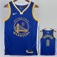 22-23 WARRIORS THOMPSON #11 Blue Top Quality Hot Pressing NBA Jersey (V领)