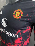 24-25 Man Utd Black Red Special Edition Player Version Soccer Jersey