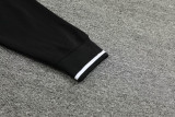 2024 JOM White Black Half Pull Tracksuit #811(半拉链)