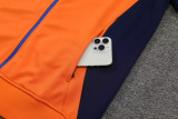 24-25 JUV Grey Orange Jacket Tracksuit