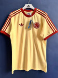 2024 Colombia Yellow Casual Retro Edition T-Shirts (High Quality)