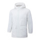 24-25 White Hooded Windbreaker Fabric Cotton Coat #G262光板