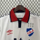 24-25 Club Nacional White Fans Soccer Jersey
