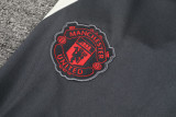 24-25 Man Utd Dark gray Half Pull Tracksuit (半拉链)