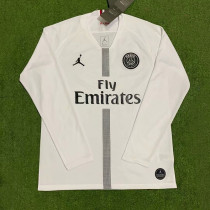 2018-2019 PSG Paris Jordan White Long Sleeve Retro Soccer Jersey (长袖)
