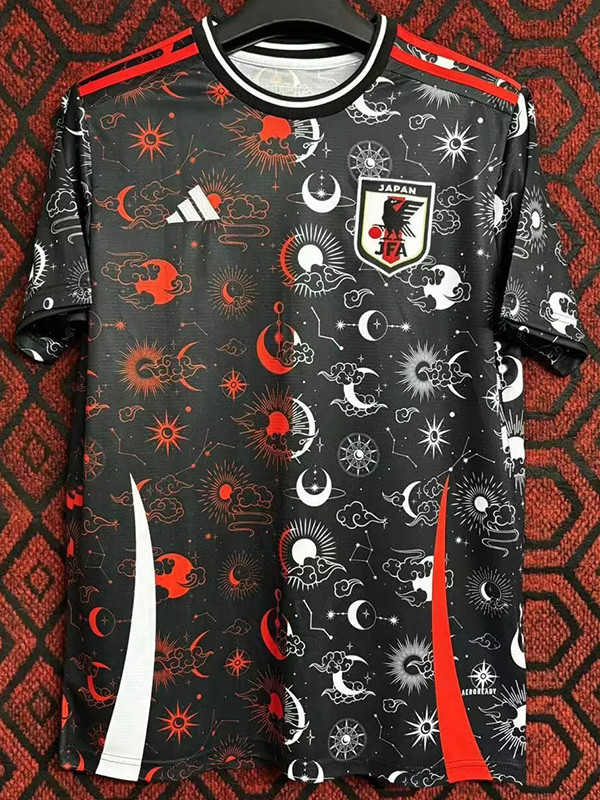 24-25 Japan Black Grey Special Edition Fans Training Shirts *日月星辰