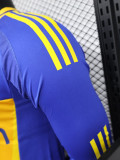 24-25 Boca Juniors Home Long Sleeve Player Version Soccer Jersey (长袖球员)