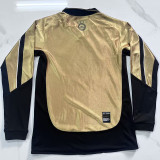 2001-2002 Man Utd Gold 100th Anniversary Long Sleeve Retro Soccer Jersey (长袖)