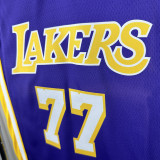 Lakers DONCIC #77 Purple Top Quality Hot Pressing NBA Jersey(V领)