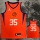 SUNS DURANT #35 Orange Top Quality Hot Pressing NBA Jersey(Trapeze Edition)