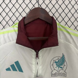 24-25 Mexico Red & White Double Sided Windbreaker (双面风衣)(刺绣)