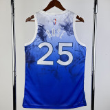 23-24 Timberwolves ROSE #25 Blue City Edition Top Quality Hot Pressing NBA Jersey